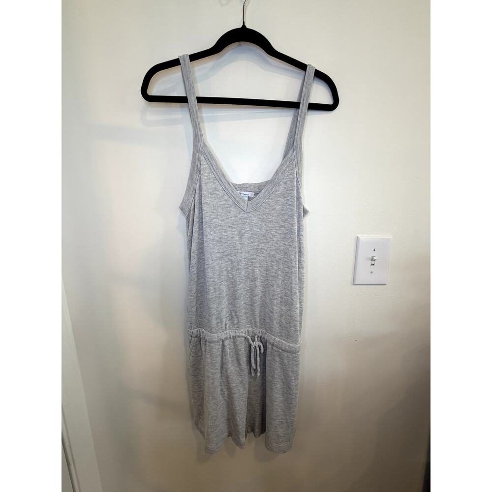 Daily Ritual Modal Romper M Gray Lounge Athleisure Minimalist Soft